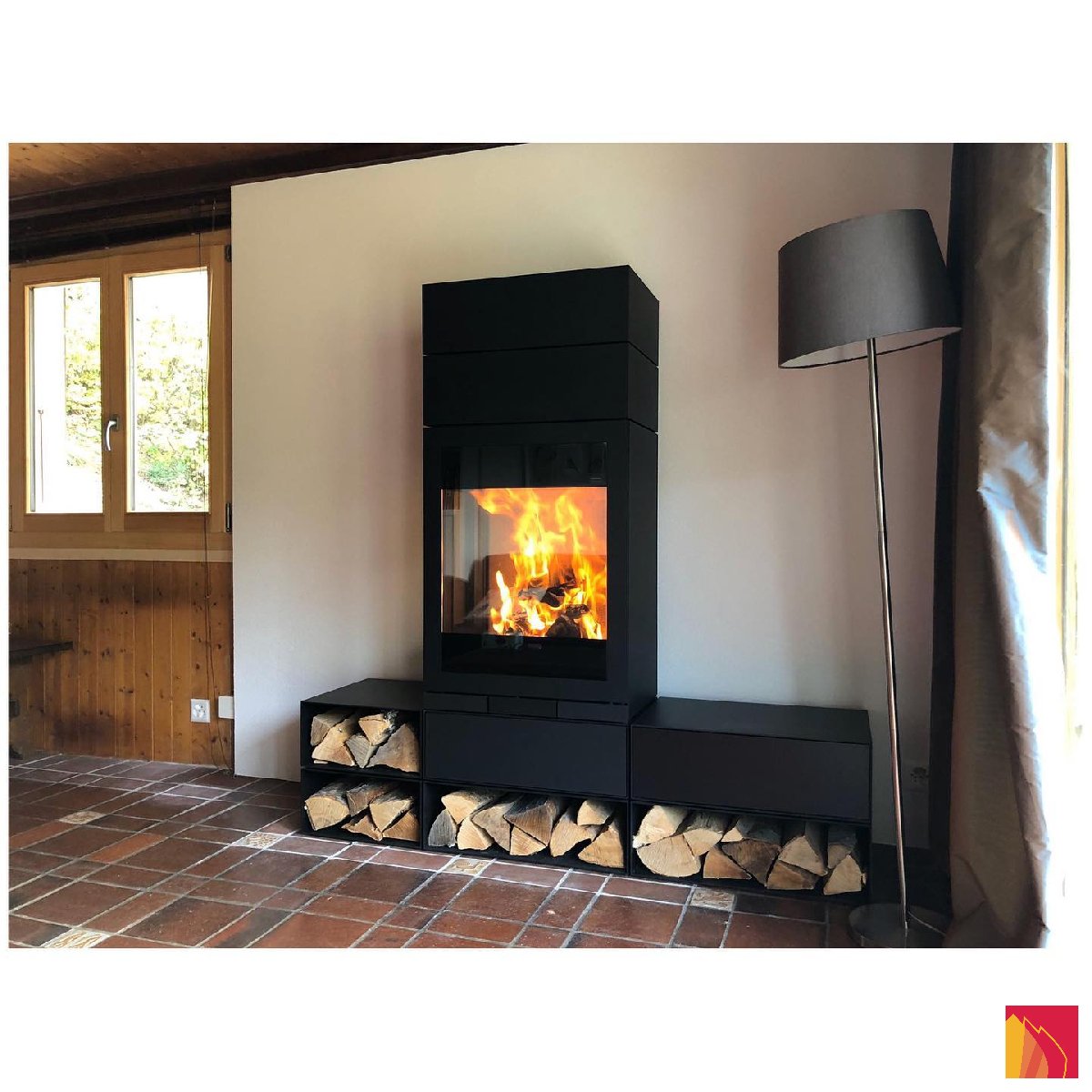 Estufa de leña Skantherm Elements 603 2s - Carron-Lugon