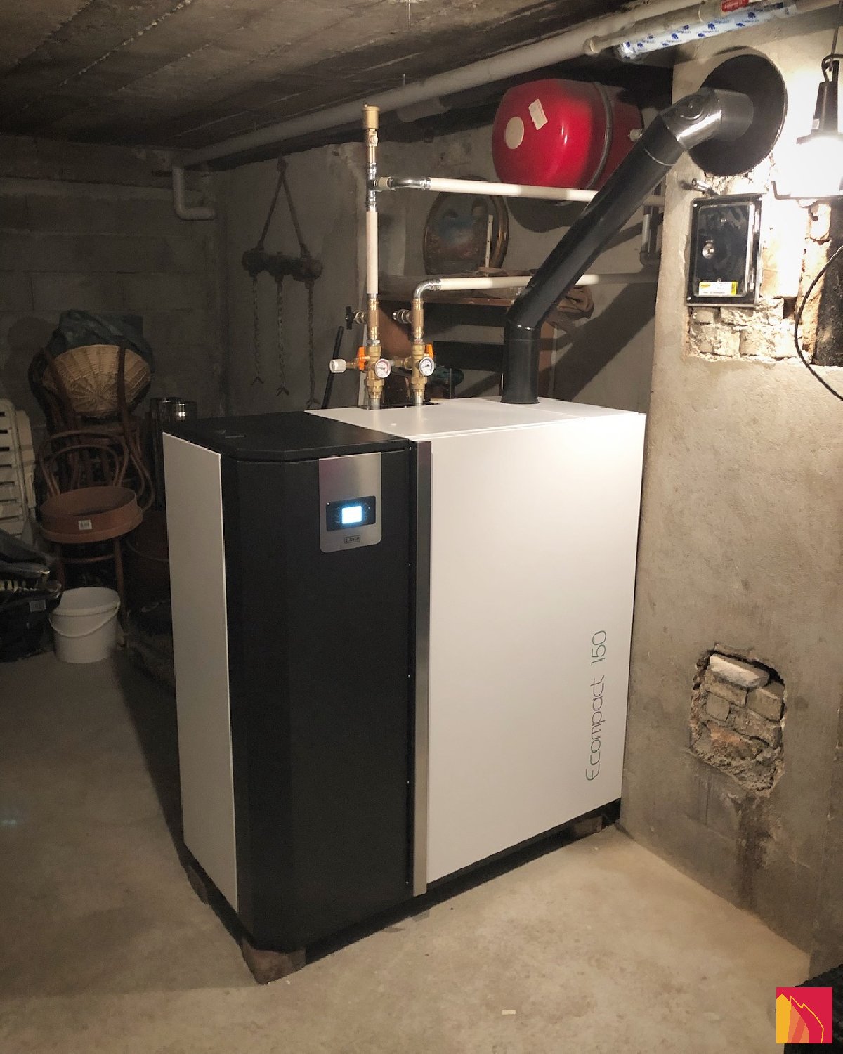Caldera de pellets Klover Ecompact 150 - Carron-Lugon