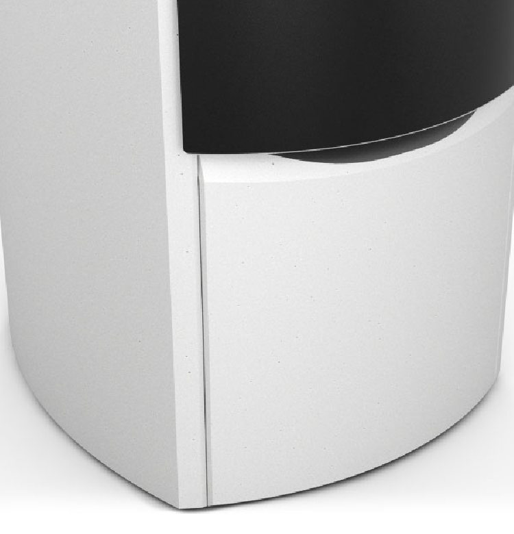 Die individuell handgefertigte Steinverkleidung macht jeden T-SKY Ofen zu einem Unikat.