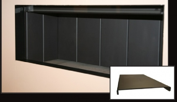 Schwarzer Stahl innen