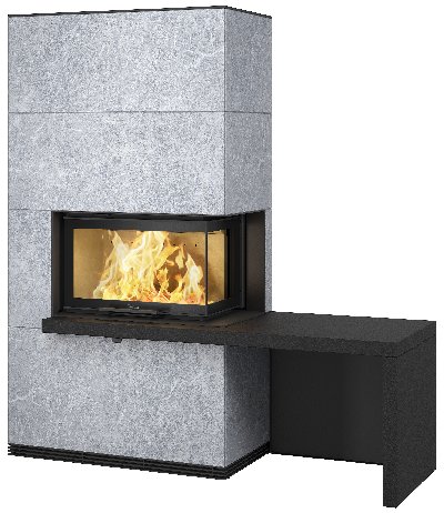 Contura i41T avec tablette et banc noir