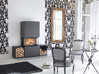 Contura i51 schwarze Version mit Holzablage