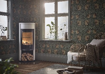 Contura 610 weiß - Glastür, Deckplatte aus lackiertem Aluminium