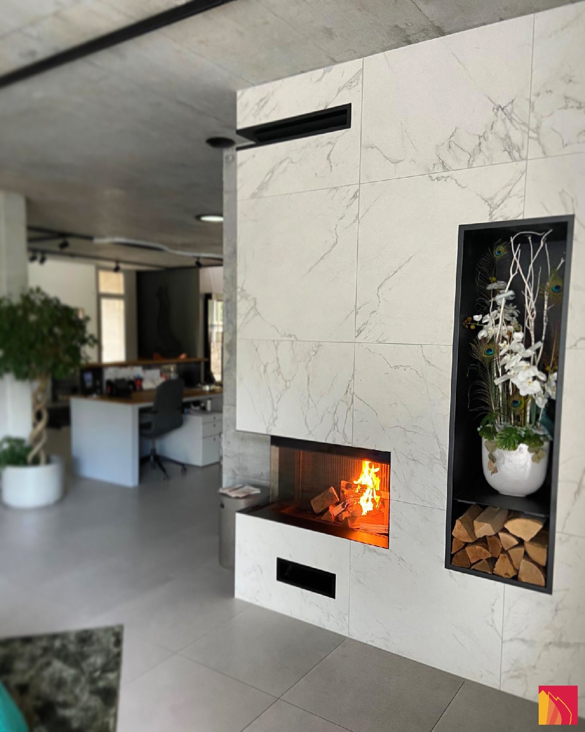 Chimenea de esquina Luna Diamond 900CL - Carron-Lugon