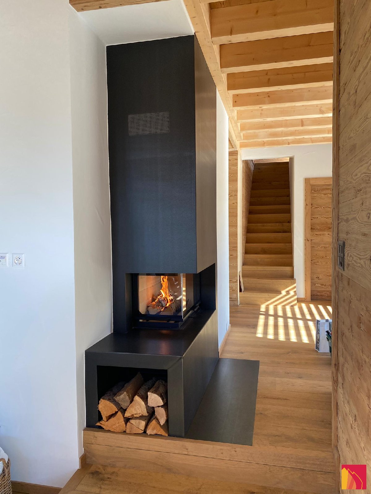 Chimenea de leña Atraflam 16/9º 800 VL - Carron-Lugon