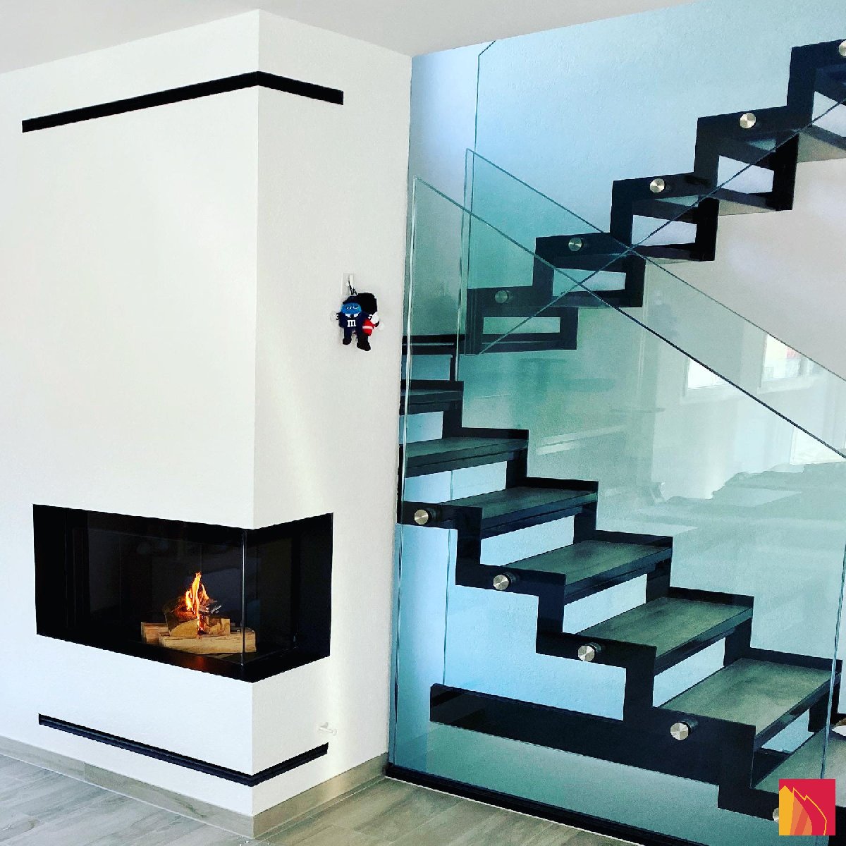 Chimenea de esquina Luna Diamond 1100CR - Carron-Lugon