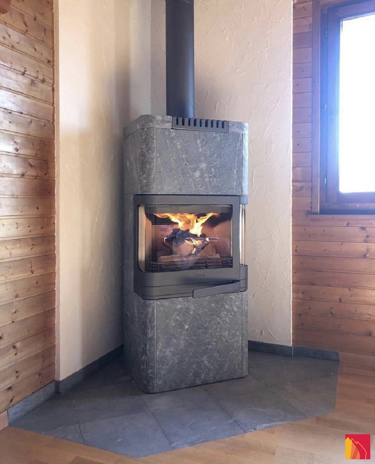 Estufa de leña Contura 26T versión baja - Carron-Lugon