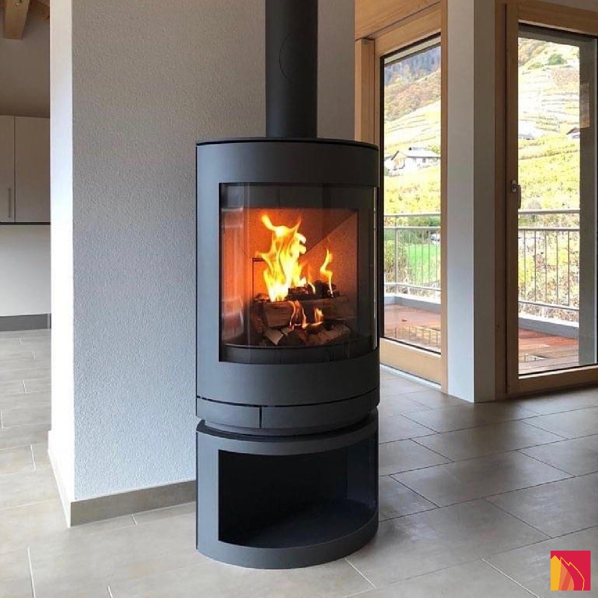 Estufa de leña Skantherm Emotion M - Carron-Lugon