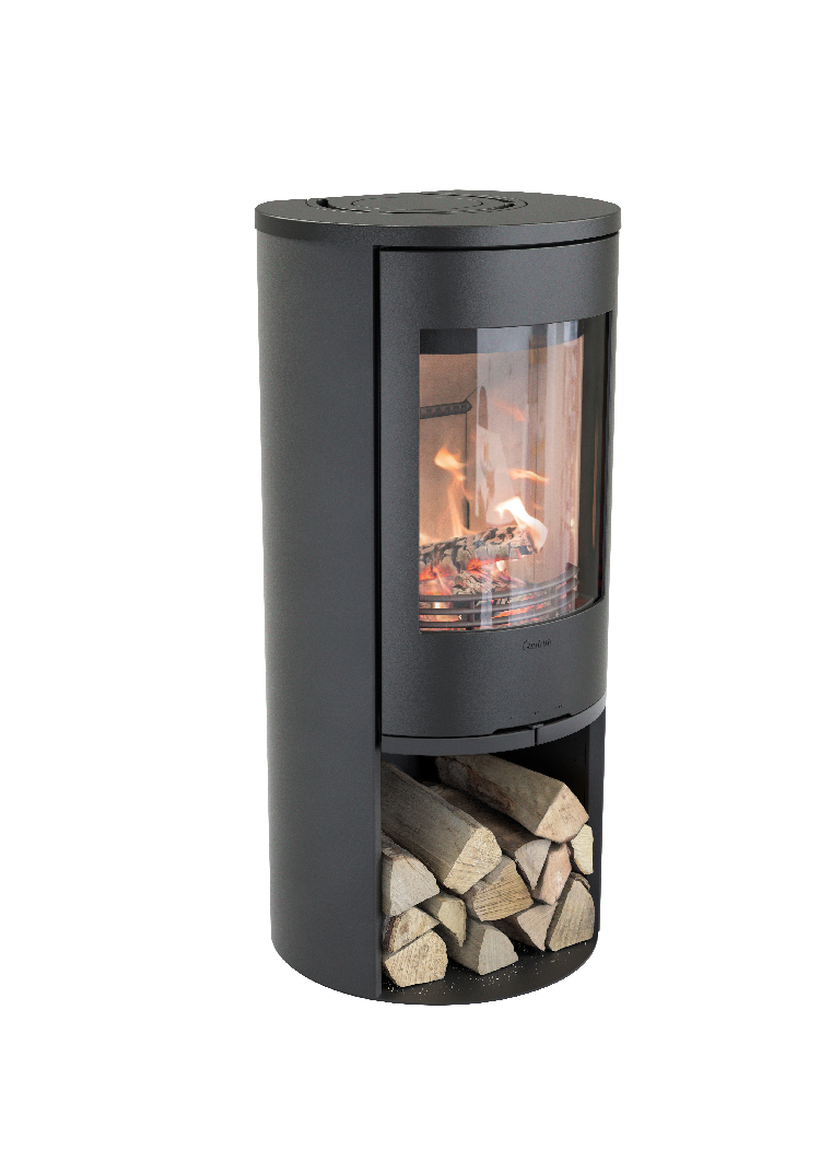 Contura 510 noir - Porte en fonte, plateau supérieur en fonte
