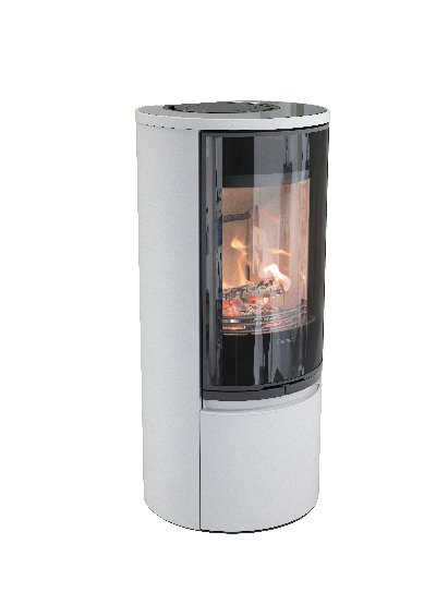 Contura 510 weiß - Glastür, Glaseinlegeboden