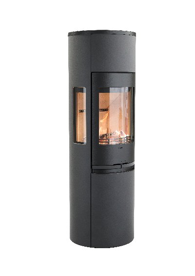 Contura 596 schwarz - Tür aus Gusseisen, Wanne aus Gusseisen