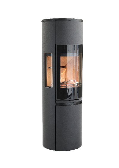 Contura 596 schwarz - Glastür, Gussablage