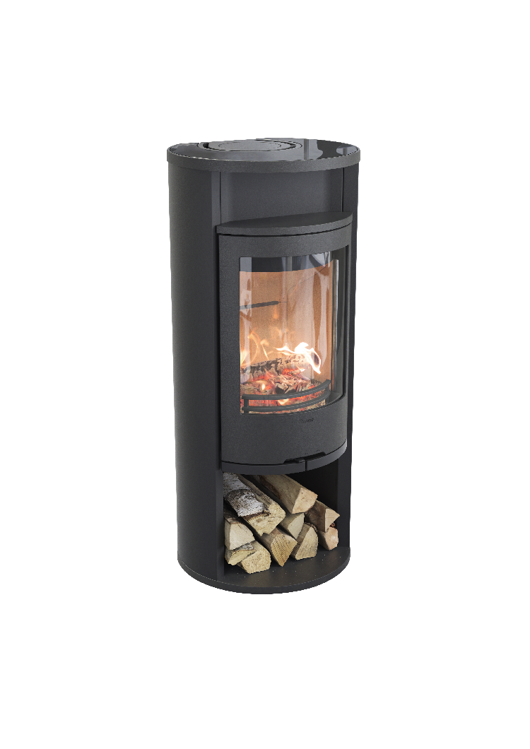 Contura 610 noir - Porte en fonte, plaque supérieure en verre