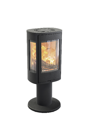 Contura 886 black - Cast iron door, lacquered aluminium top plate