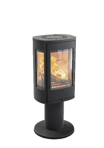 Contura 886 black - Cast iron door, lacquered aluminium top plate