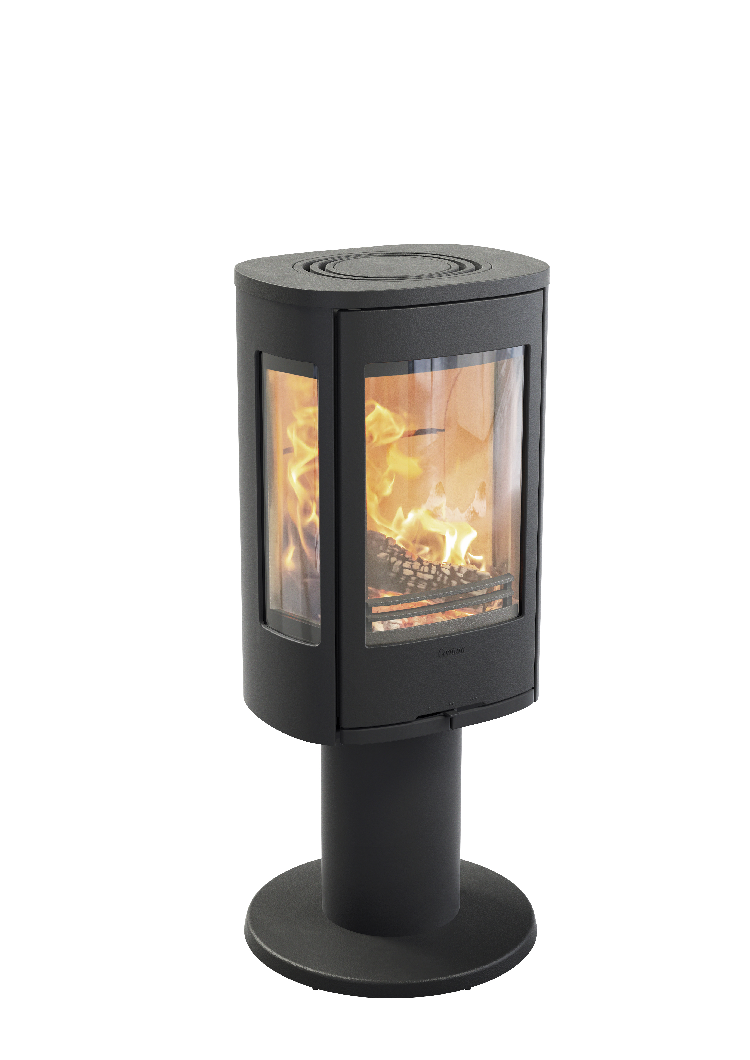 Contura 886 black - Cast iron door, lacquered aluminium top plate