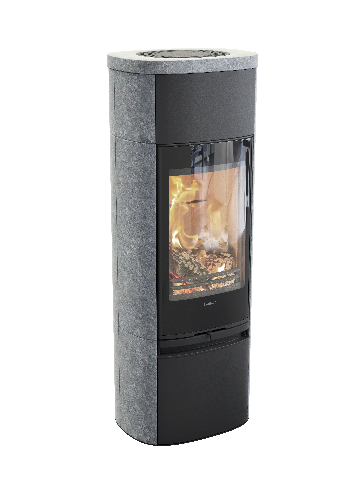 Contura 890T noir avec porte en verre