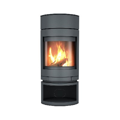 Skantherm Emotion S con compartimento de madera con módulo de baterías