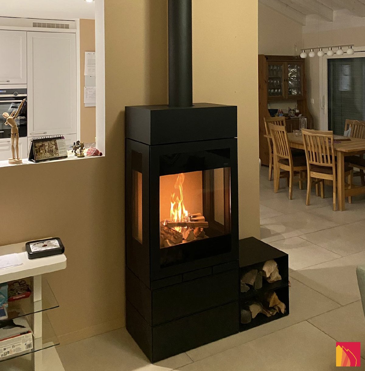 Estufa de leña Skantherm Elements 603 3S - Carron-Lugon