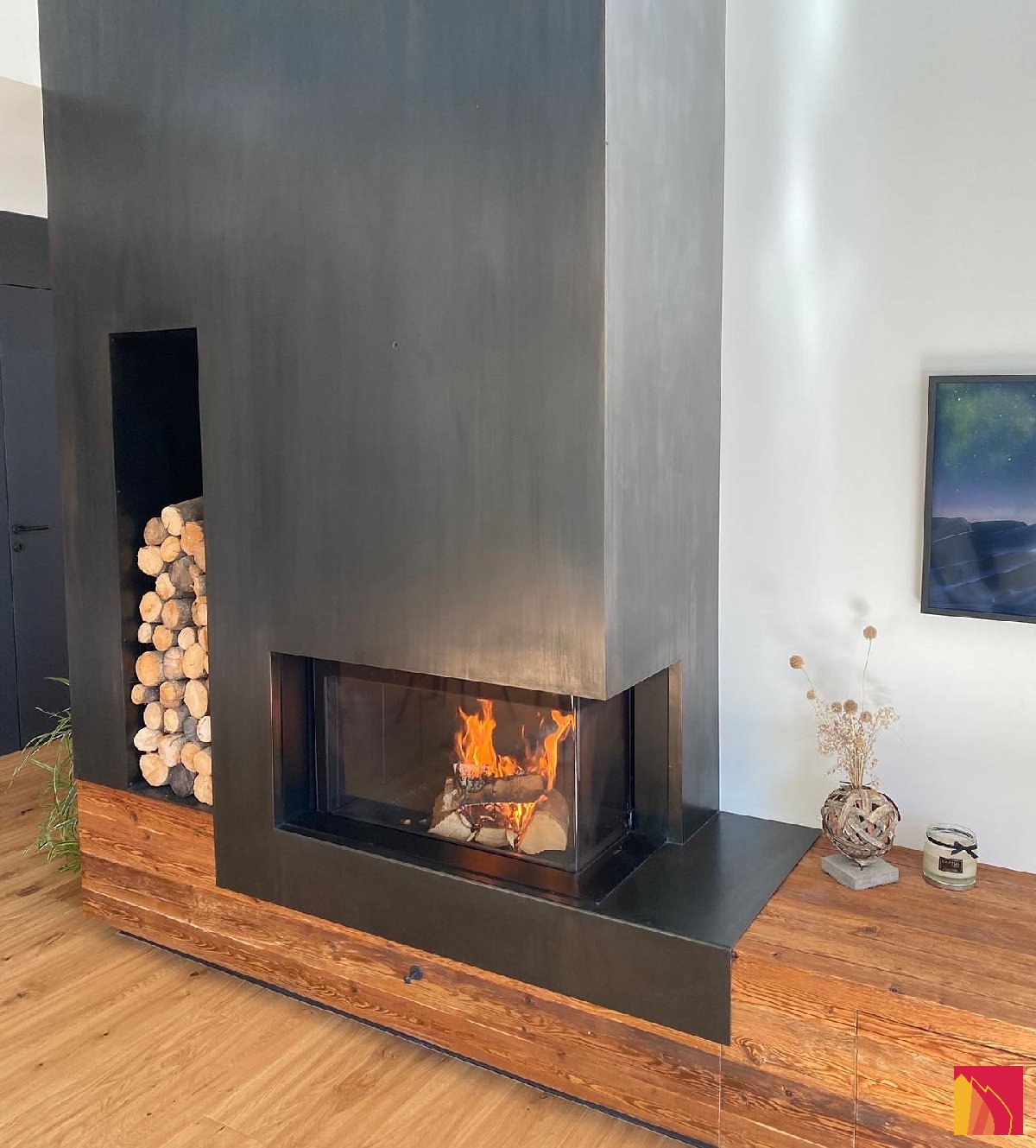 Chimenea de leña Luna Diamond 900CL - Carron-Lugon