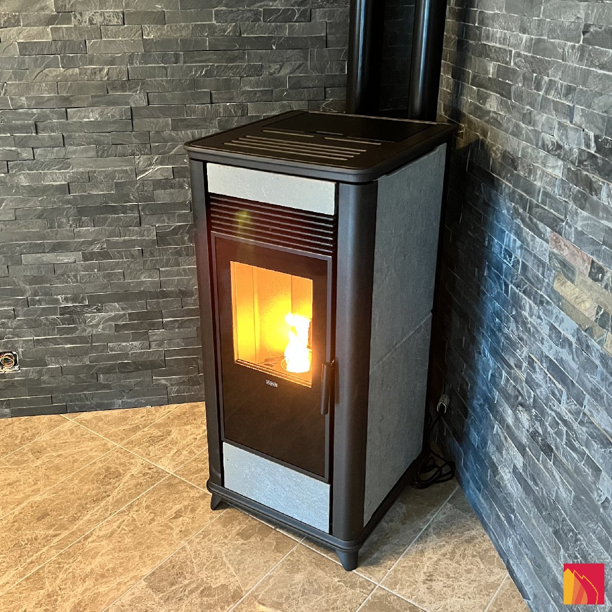 Estufa de pellets Klover Clase 90 Pierre Ollaire - Carron-Lugon